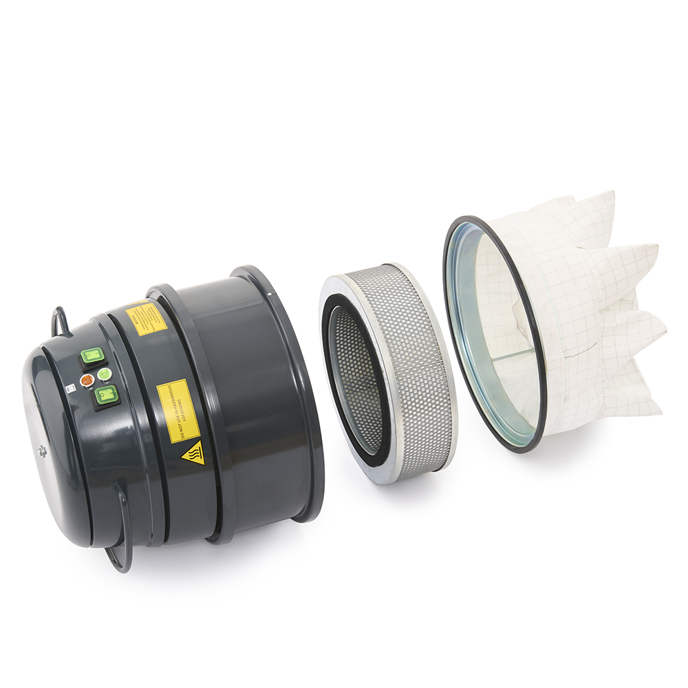 Doble etapa de filtración: Clase M + HEPA H14