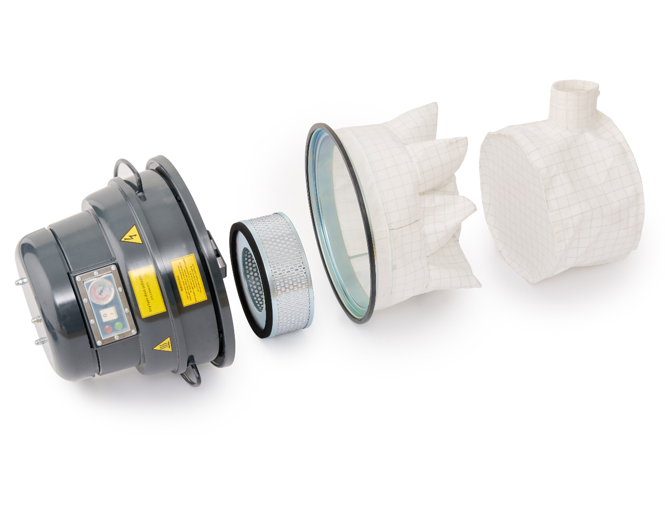 Doble etapa de filtración: Clase M + HEPA H14